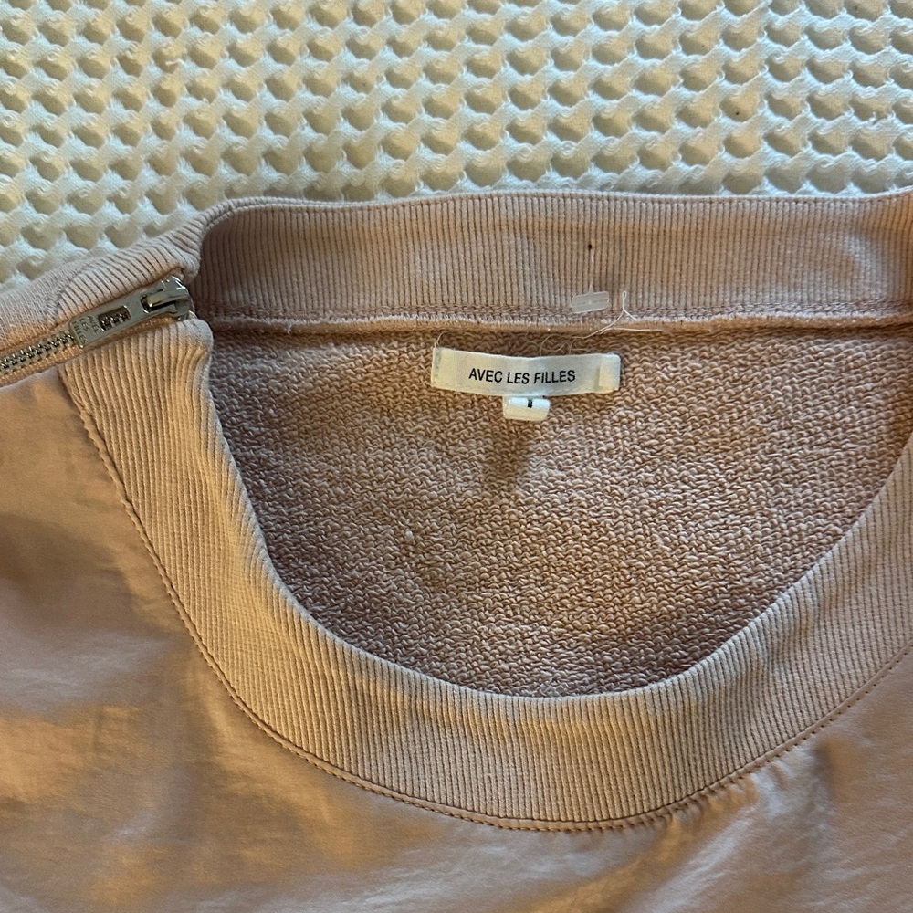 Avec Les Filles Blush Pink Pullover